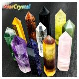 Natural Stone and Crystals Point Wand...