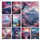 Japanese Cherry Blossoms At Mount Fuji Poster...