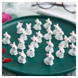 10/20/50PCS Mini Resin Bunnies Miniature...