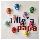 10Pcs Cartoon Cute M Bean Food Refrigerator...