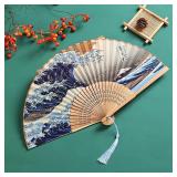 1pc, Japanese Folding Fan Handmade Decorative...