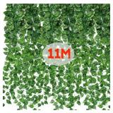 4.4/11M Artificial Plant Green Ivy Leaf Garland...
