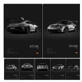 Black White Pop Luxury Germany Sports Car...