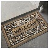 Welcome Door Mat Letter Print Non-slip Washable...