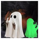 Car Decorate Luminous Middle Finger Cute Ghost...