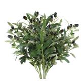 1/3/5Pcs Artificial Olive Leaves Tree Branch...