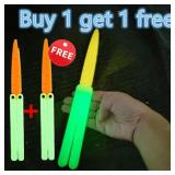 2X Glowing Butterfly Knife 3D Printing Gravity...