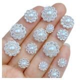 50Pcs New Cute Mini 8/10/12/14mm Flower Diamond...