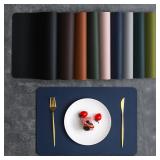 PVC Double-sided Leather Dining Table Mat,...