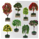 Dollhouse Miniature Flower Tree Fruit Tree With...
