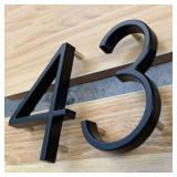 125mm Black House Numbers Letters Outdoor...