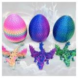 3D Printed Dragon Colorful Gem Dragon Figurines...