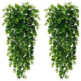5 Head Artificial Plastic Plants fern Vine for...