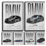 Black Famous Cars Competition Poster Picture...