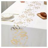 20th 30th 60th Birthday Table Runner Decor for...