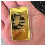 Home Office Desk Ornament Gold Plated Copper...