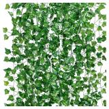 2.1M Green Ivy Leaf Hanging Vine Artificial...