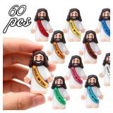 10/60pcs Mini Jesus Decorations Cartoon Statue...