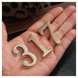 New 1PC Bronze Color Door Number With Backing...