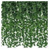 12/24Pcs Artificial Ivy Leaves  Greenery...