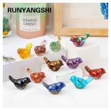 1PC Natural Crystal Bird Statue Reiki Stone...