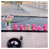 7pcs Mini Bear Simulation Vase Car Decoration...