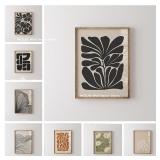 Abstract Moody Plant Art Canvas Print...