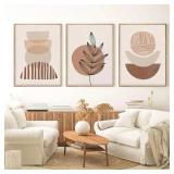 3pcs Abstract Boho Minimalist Artwork Canvas...