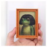1Pc Mini Wooden Photo Frame Frog Fridge Magnet...