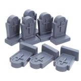 20pcs Micro Landscape Tombstone Resin Headstone...