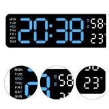 9 Inch Large Digital Wall Clock USB Powered...