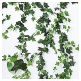 Artificial Greenery Ivy Vines Garland Green...
