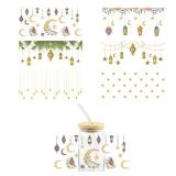 Ramadan UV DTF Wrap Transfer Stickers Golden...