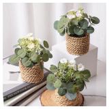 XIYA FLOWER Green Artificial Plants Eucalyptus...