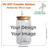 Custom Design 16oz UV DTF Cup Wraps Transfer...