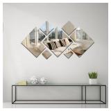 3D Acrylic Mirror Wall Sticker for Bedroom...