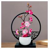 1set Chinese-Inspired Artificial Plum Blossom...