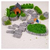 30pcs Mini Model Garden Accessories Set,...