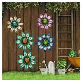 Garden Decoration Metal Flower Wall Decor Art...