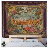 Retro Illustration Tapestry Wall Hanging...