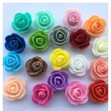 500pcs Flower 3.5CM Artificial Foam PE Rose...