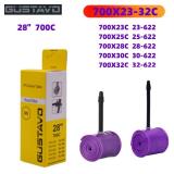 GUSTAVO TPU Bike Inner Tube 700C 700x23 25 28...