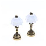 Dollhouse Miniature Gold Desk Lamp Simulation...
