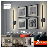 2-pack Rechargeable Wall Light LED 50 80cm...
