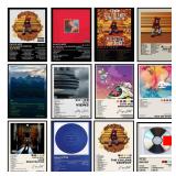 Rap Singer Kanye West Art Poster, Pop Music...