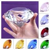 10 Colors Crystal Diamond Shaped Paperweight...