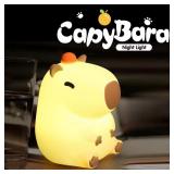 Cute Capybara Night Light Children's Silicone...