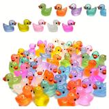 30/60/100PCS Luminous Mini Duck Micro Landscape...