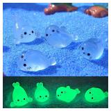 10/20/50pcs Kawaii Luminous Mini Seal Pup Resin...