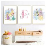 Personalized Princess Wall Art Print For Girls...